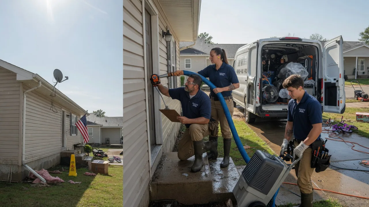 Ceiling Water Damage Restoration in Prescott, IA near me